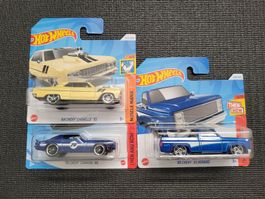 Hot Wheels Set 3 Chevy Fahrzeuge neu in OVP ungeöffnet