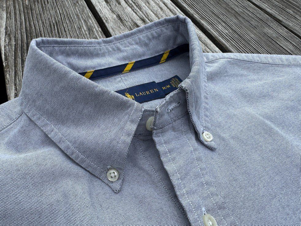 Ralph Lauren Camicie: Ralph Lauren Hemd Oxford M Hellgrau – Usato da Männedorf venduto da LTMCS 2