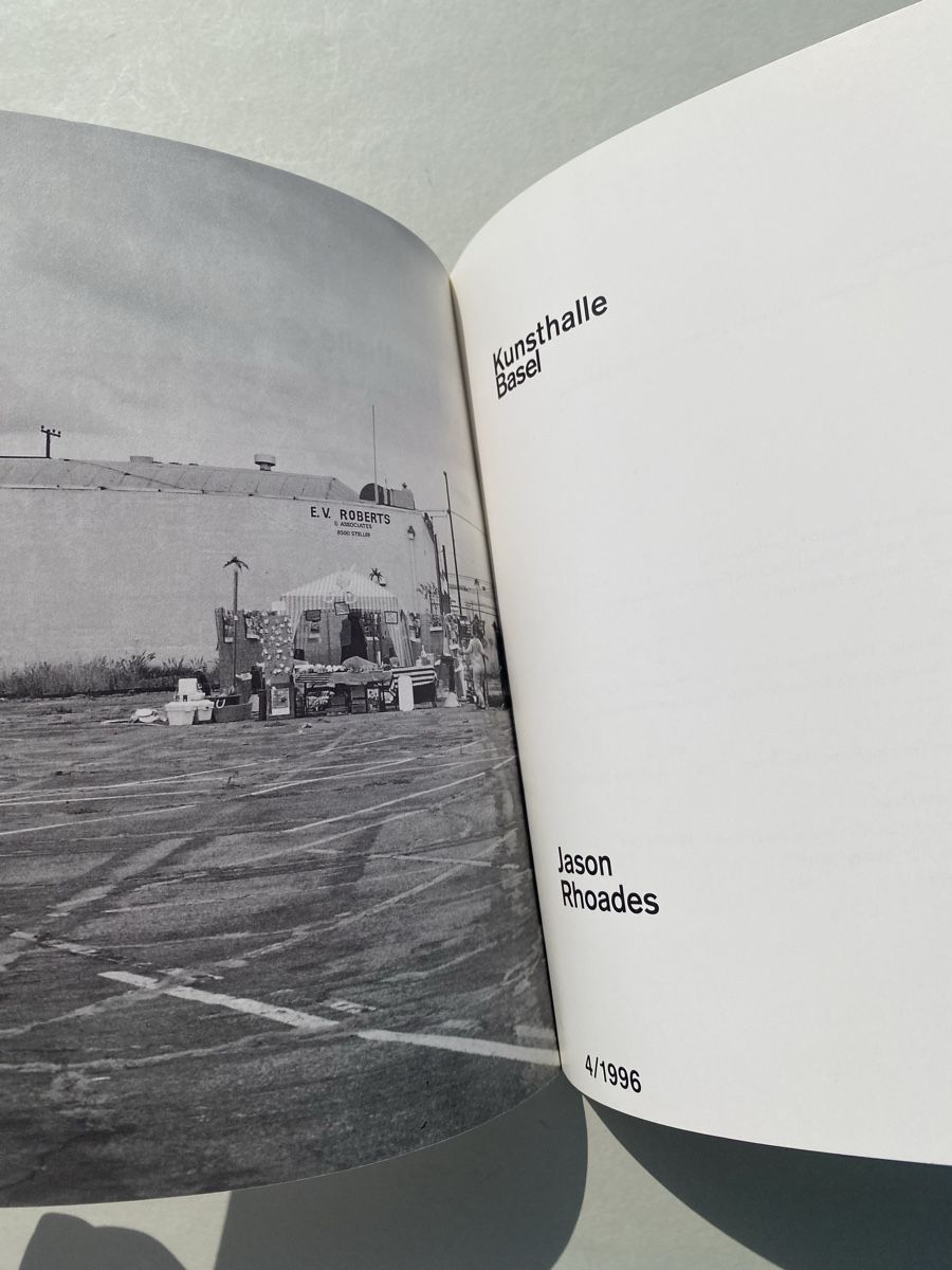 Libri: Jason Rhoades: Kunsthalle Basel 1996 Exhibition Book – Usato da Zürich venduto da lesgarcons 1