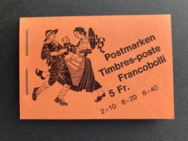 PTT Markenheft 1979 orange ET 5.1.1979