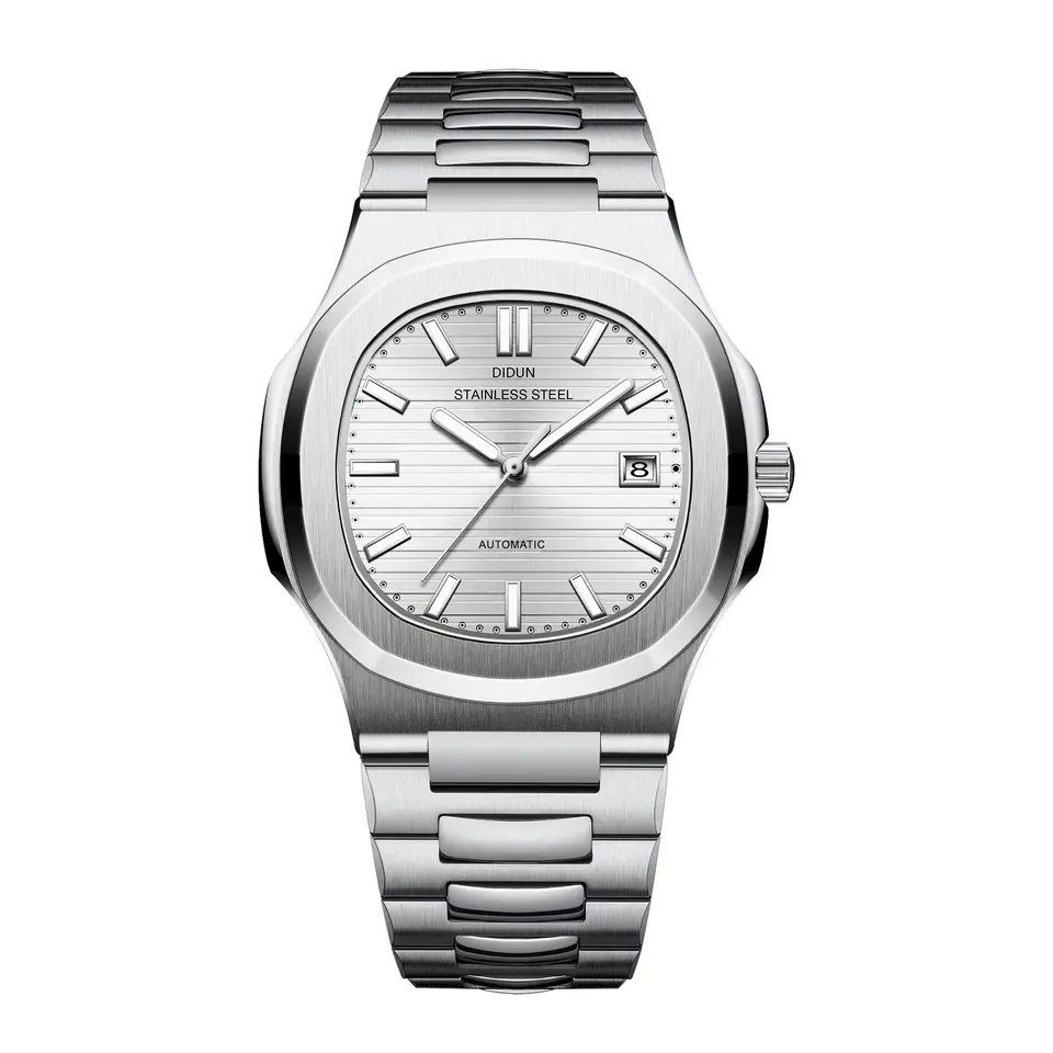 Orologi: Didun Design Nautilus automatik neu Silber – Nuovo e nell'imballaggio originale da Suhr venduto da ChronixChronometer