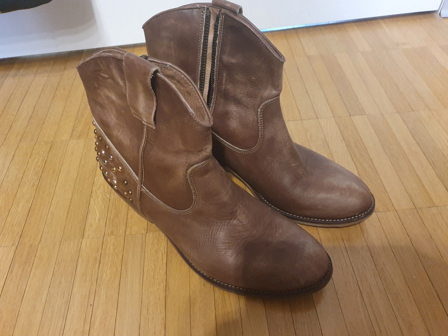 Roberto Santi Scarpe da donna: Braune Echt Leder Stiefellette – Usato da Laufenburg venduto da may_r2st 1
