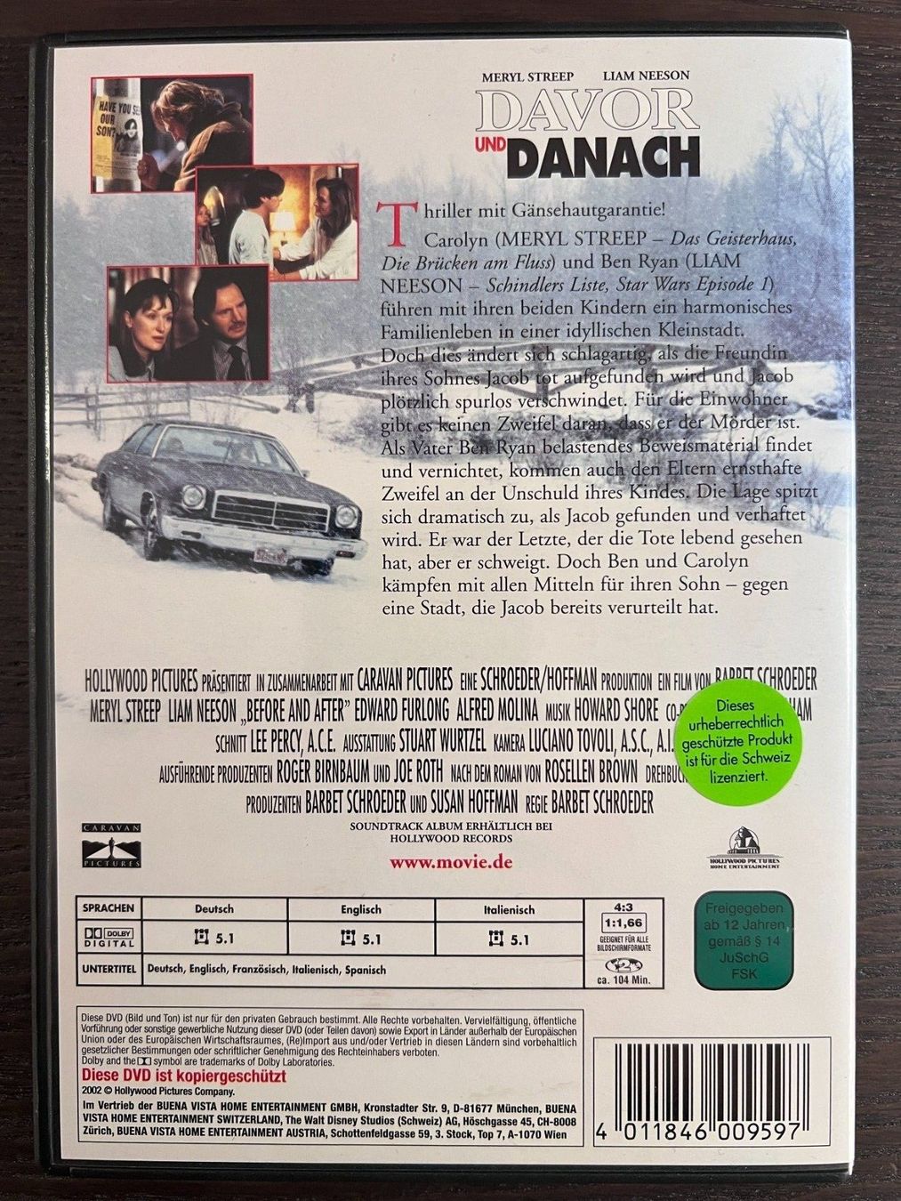 Tous les DVDs: Davor und danach – D'occasion à Zürich par FilmFreunde 1