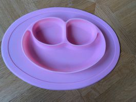 Neuwertiger Saugnapfteller rosa