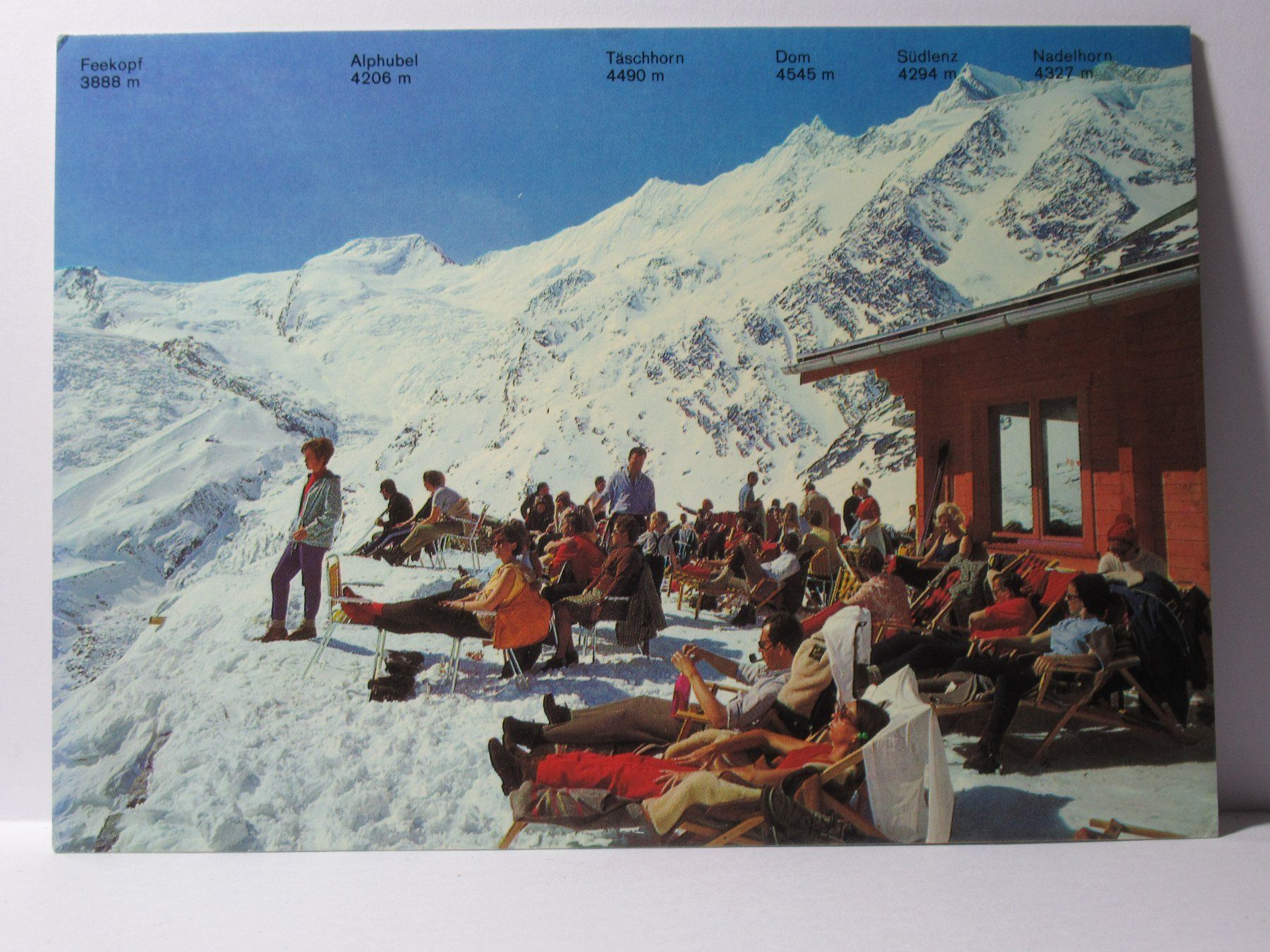 Ansichtskarten: Saas - Fee , Restaurant Hannig 1979 – Gebraucht aus Grenchen von Bluemchen1900