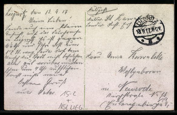 Cartoline postali: Liegnitz, Ortsansicht mit Zeppelin Sachs – Usato da Berlin venduto da bartko-reher 1