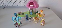 Feenwelt mit Einhörnern, Pegasus & Pilzhaus