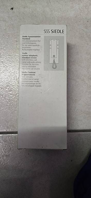 Alimentazione elettrica: Citofono cornetta murale Siedle hts 711-01 w – Usato da Giubiasco venduto da ZigoZag78 1