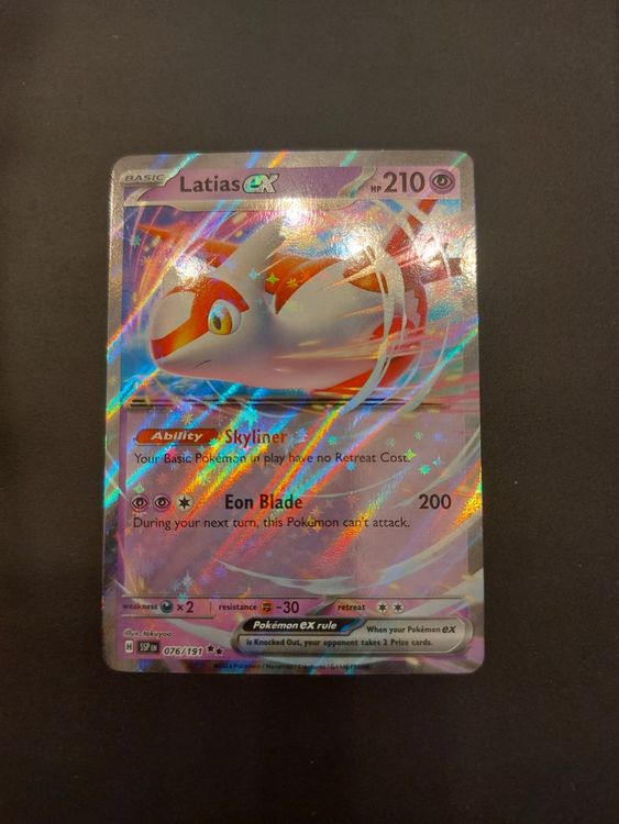 076 191 pokemon card Latias ex 076/191 Weakness Darkness ×2 Resistance Fighting POKÉMON CARD GAME S9a 076/067