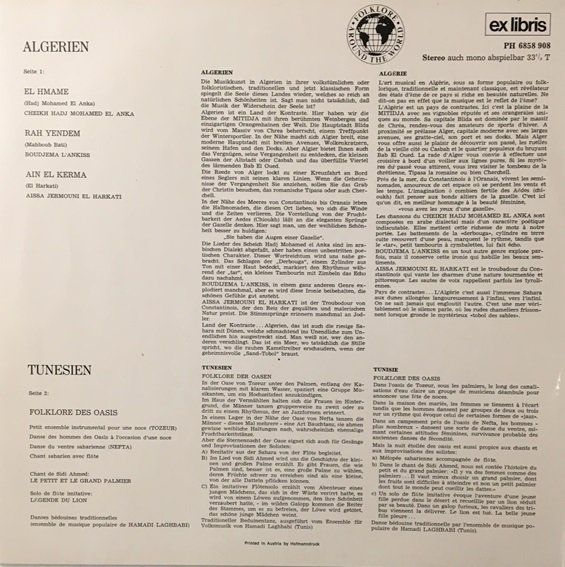 Dischi in vinile: Algerien / Tunesien (LP) – Usato da Grüningen venduto da azulgrisvinyl 1