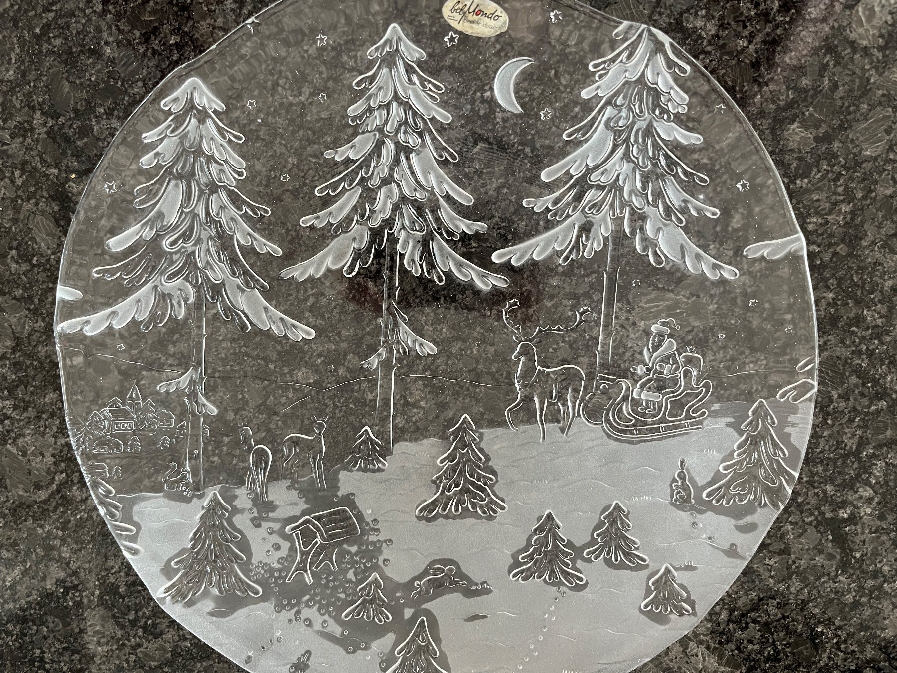 Piatti di portata: Glasteller  Glasplatte Belmondo Winter – Usato da Stetten AG venduto da Brissago25 2