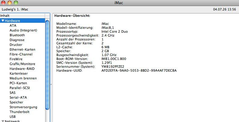 Apple PC: Apple iMac 21.5 Zoll Intel Core 2 Duo 2.4 GHz – Usato da Uster venduto da ludwiglingg 2