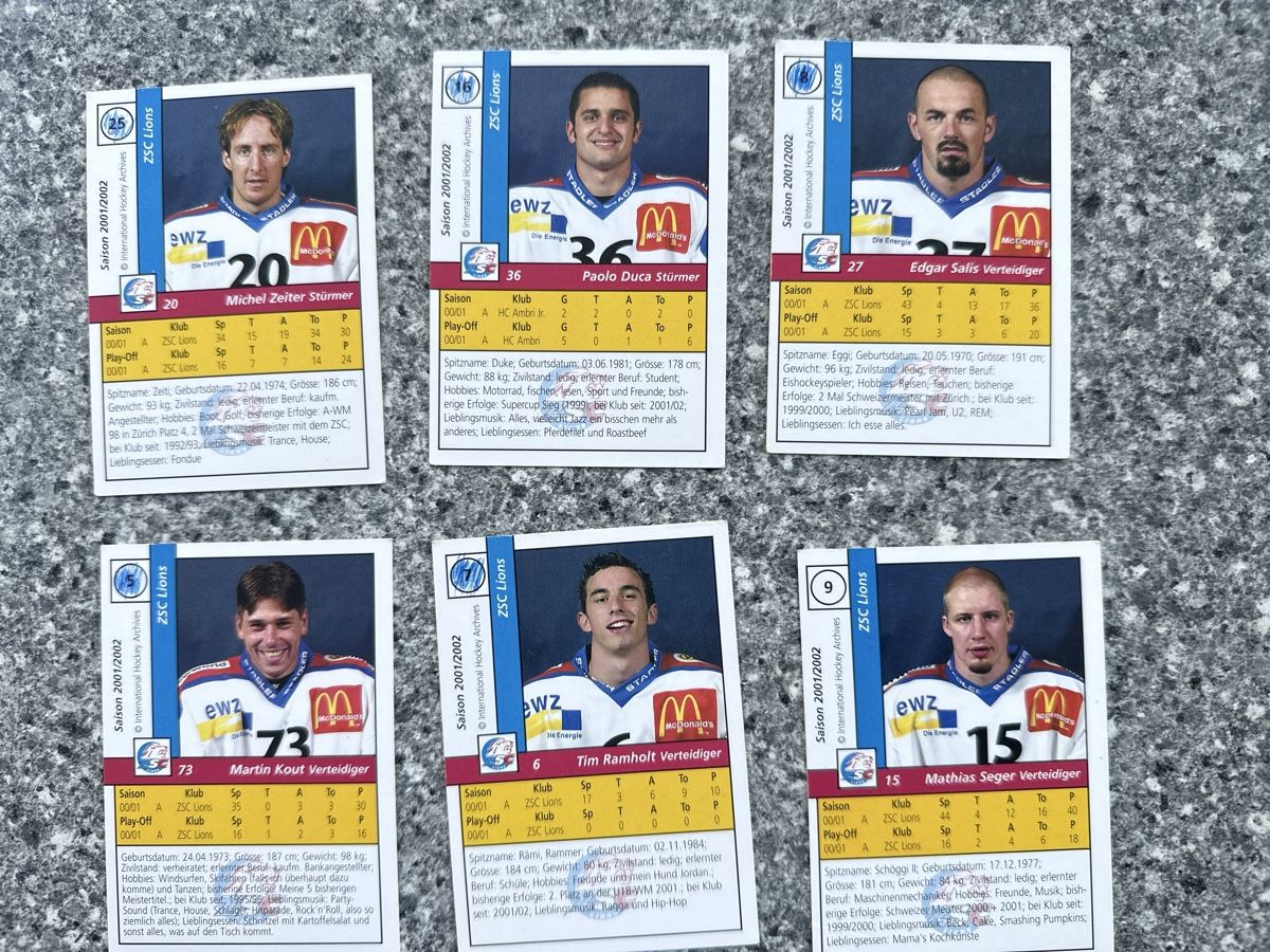 Cartes à collectionner: ZSC Lions 2001/2002 – D'occasion à Morbio Inferiore par Ecod 1