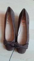 K..73) Gadea Leder Ballerina Schuhe Gr. 37