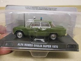 Carabinieri Alfa Romeo Giulia Super  Polizei 1:43 Modellauto
