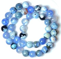 1 Strang echte natürliche Achat Perlen 10 mm