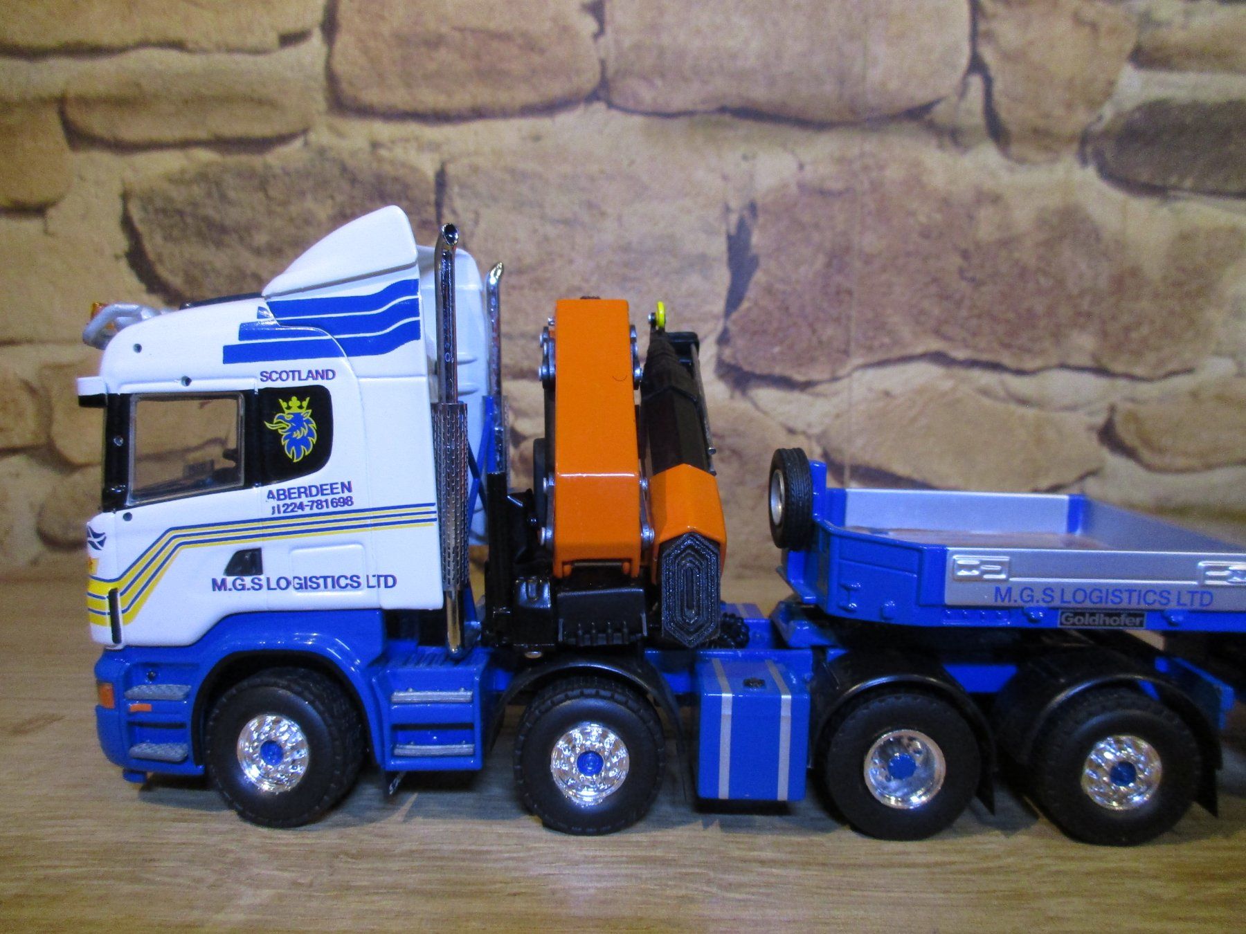 Tekno Modellbausätze & Standmodelle: Tekno  1:50 Scania R  M.G.S. Logistic LTD – Gebraucht aus Ennetmoos von Truckdiver 3