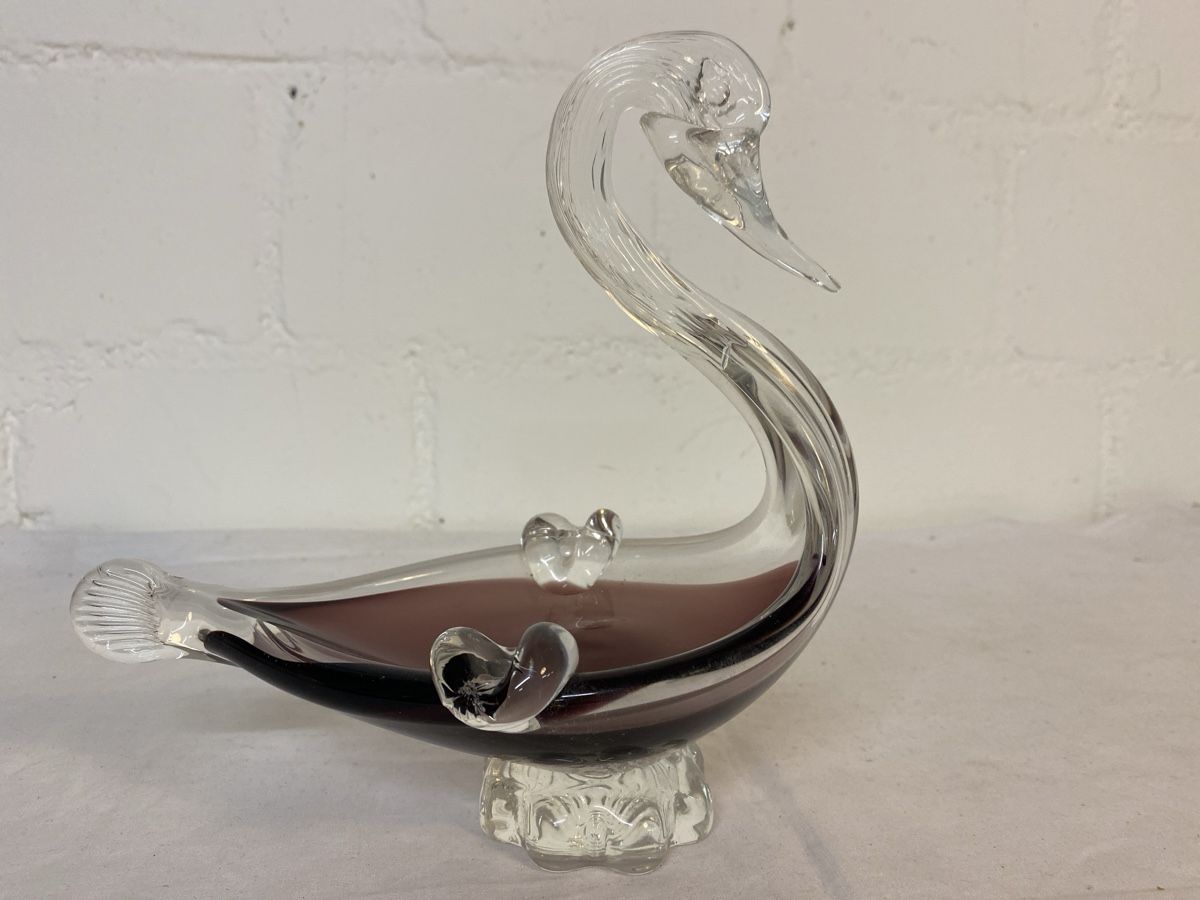 Murano Portacenere: Murano Schwan Aschenbecher – Usato da sursee venduto da trilli-tralli 4
