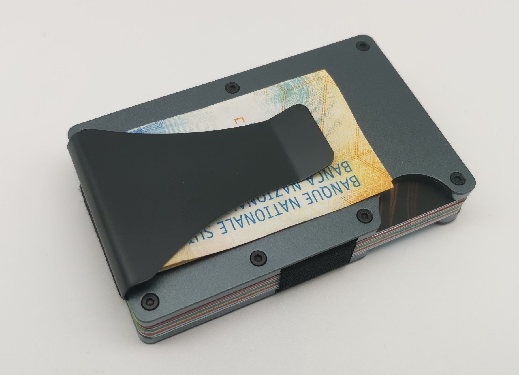 Brieftaschen: Slim Wallet / Kartenetui / Brieftasche - Aluminium / grau – Neu (gemäss Beschreibung) aus Niederglatt ZH von K1r7 2