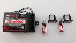 Traxxas 2015 B.E.C. 27 MHz AM Empfänger + 2 Quarzpaare