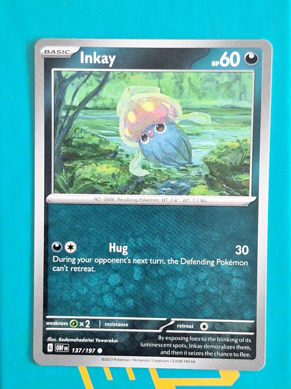 Pokémon Carte collezionabili: Inkay - Pokemon Obsidian Flames – Usato da Altstätten SG venduto da GGsGameshop