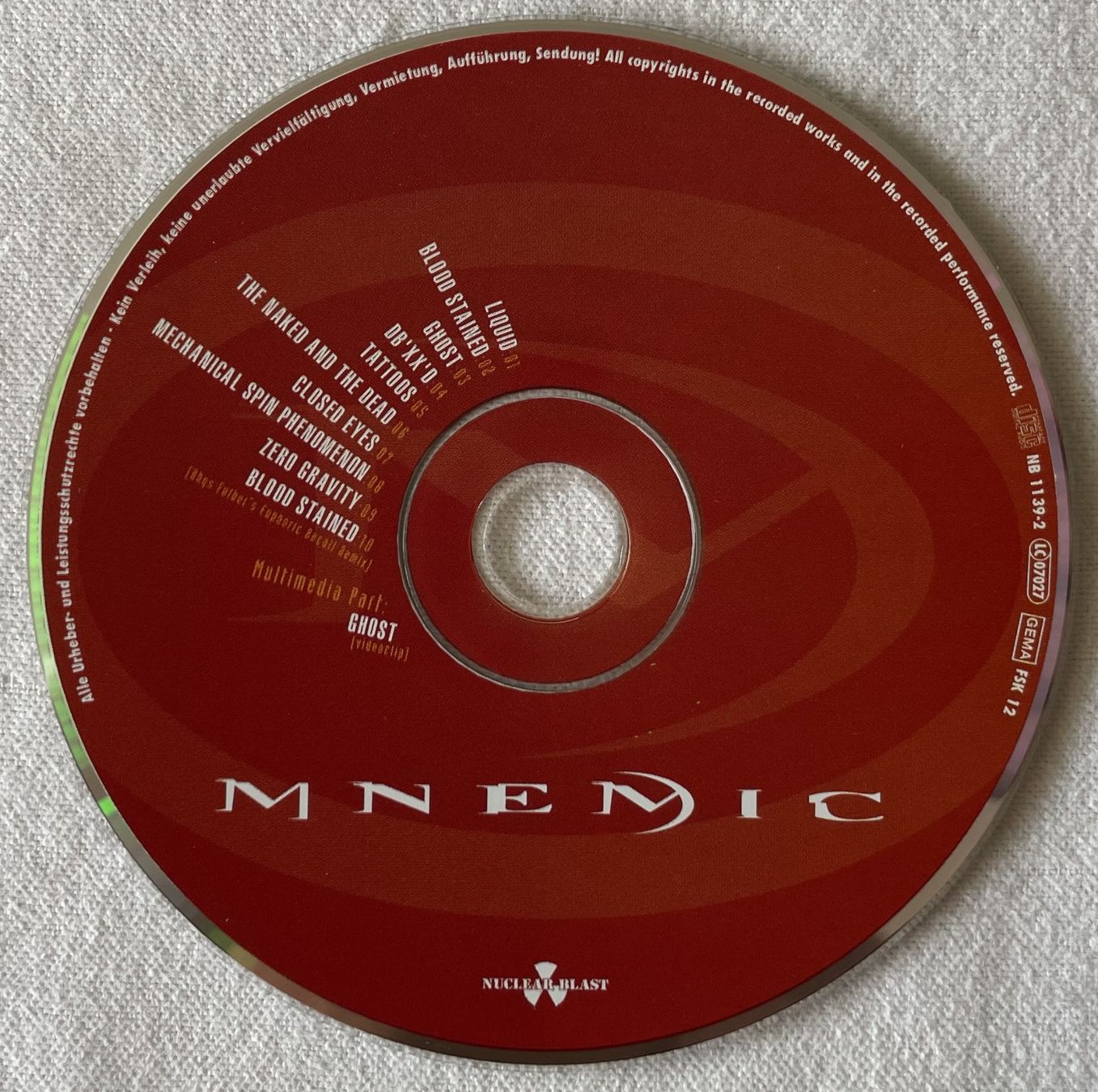 CDs: Mnemic – Mechanical Spin Phenomena - CD - 2003 – Gebraucht aus Uster von Zardodel 1