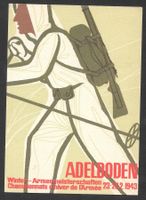 Militärkarte Adelboden Winter-Armeemeisterschaften 1943