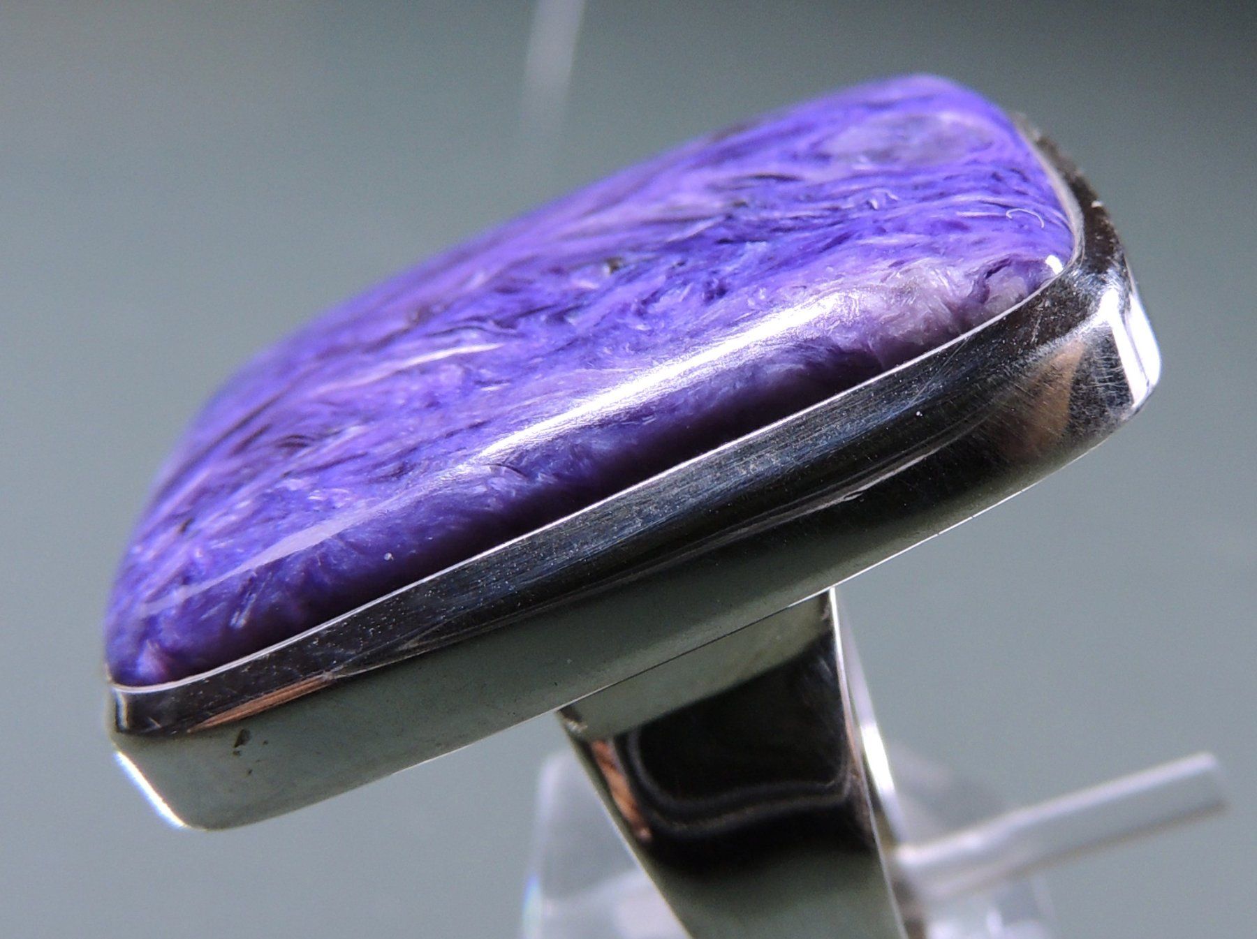 Ringe: Großer Charoit Silber 925 Fingerring Gr. 60 – Neu und originalverpackt aus Waldenburg von schaller707 3