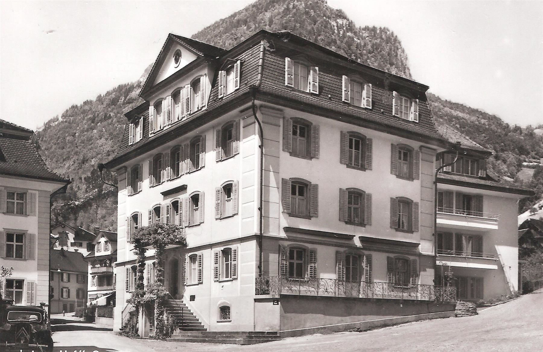 Cartoline postali: GERSAU Erholungsheim "Hof"/Citroen Auto – Nuovo (secondo la descrizione) da Zürich venduto da Hagliweg