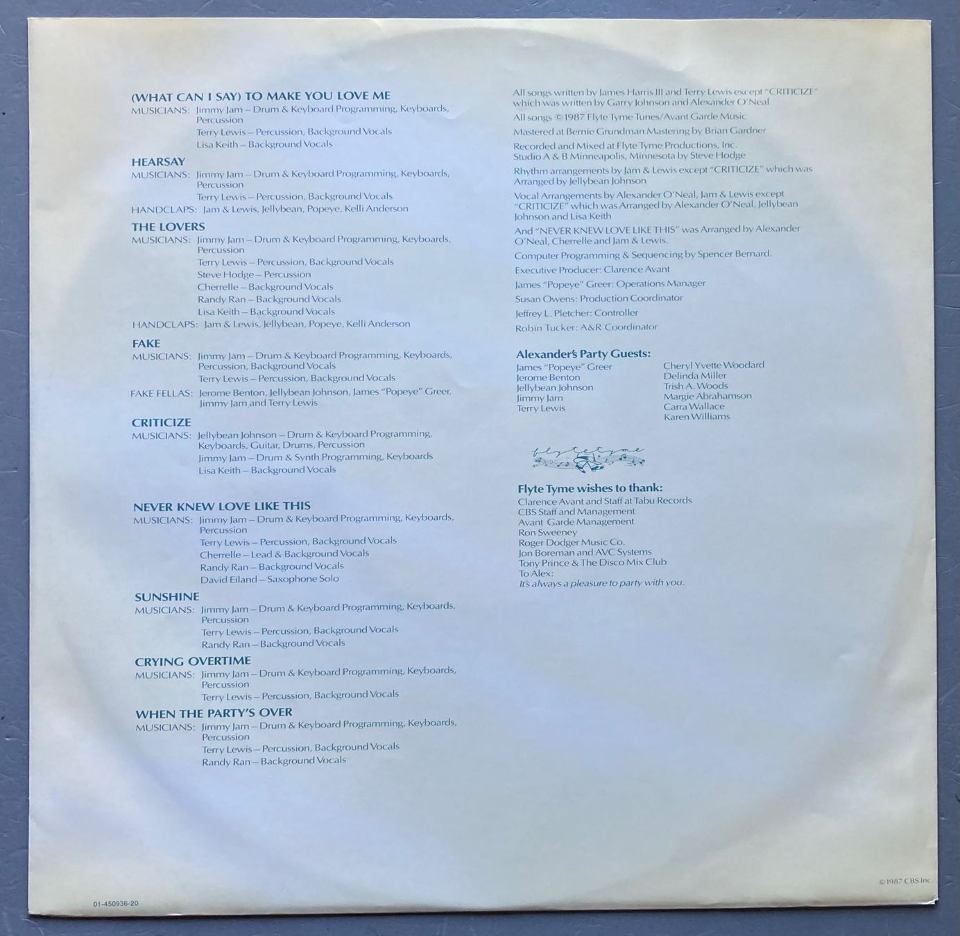 Dischi in vinile: ALEXANDER O'NEAL - HEARSAY – Usato da Poliez-Pittet venduto da Newtown-Records 2