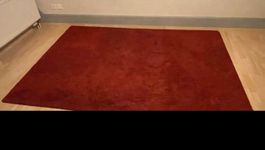 flauschigen Teppich in Bordeauxrot