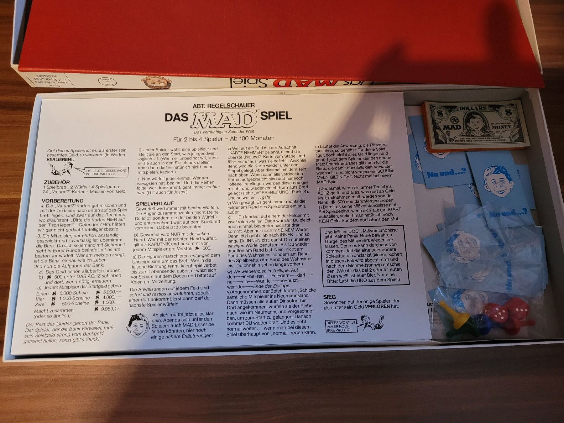 Spiele: Das MAD Spiel – Gebraucht aus Beinwil (Freiamt) von Tourigny 1