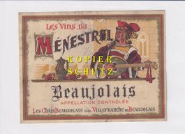 Etikette - Beaujolais (Les Vins du Ménestrel) /bd