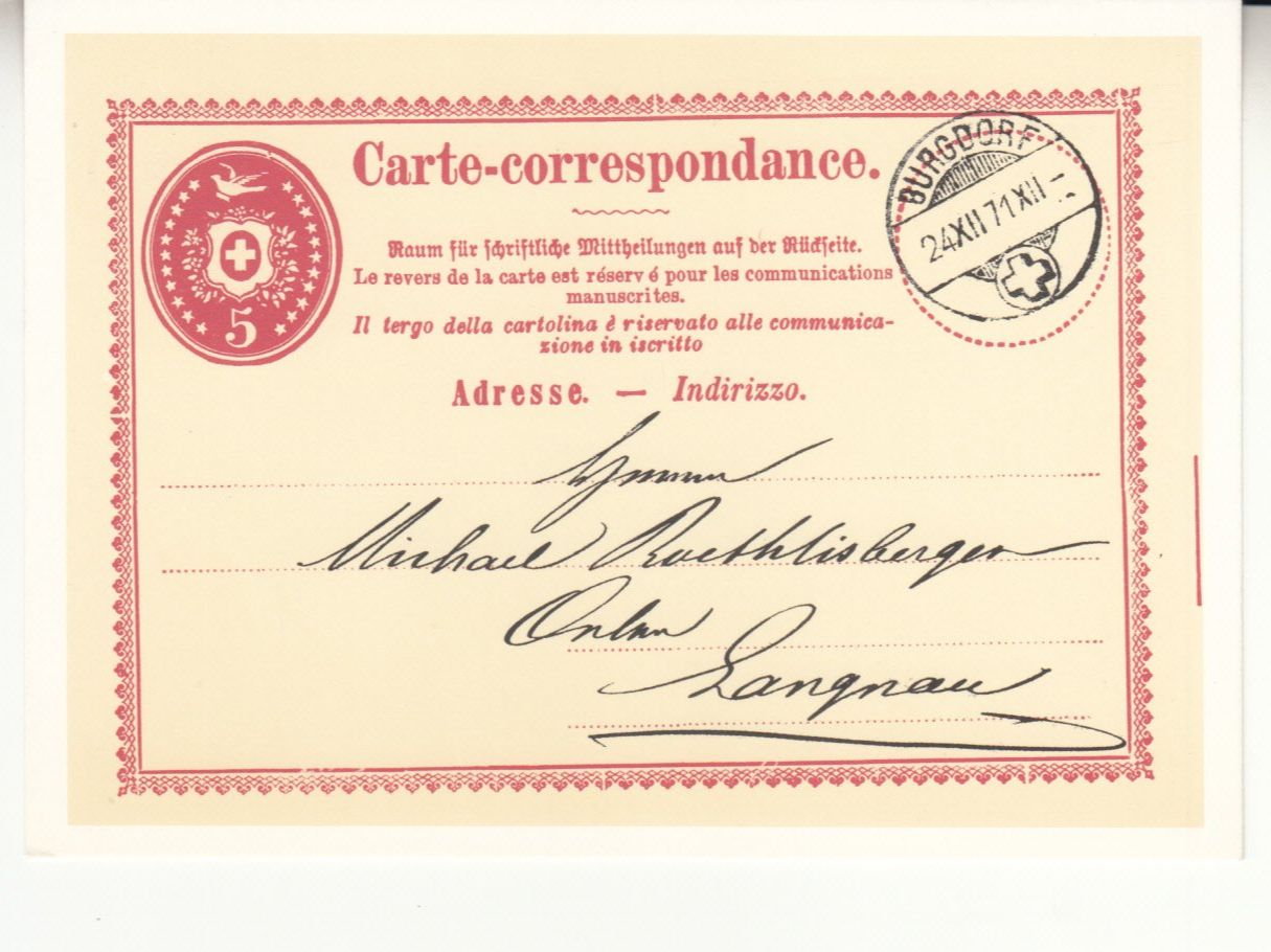 Tutti i francobolli: SGK PK 217 mit ET – Usato da Bürglen TG venduto da StampGraf