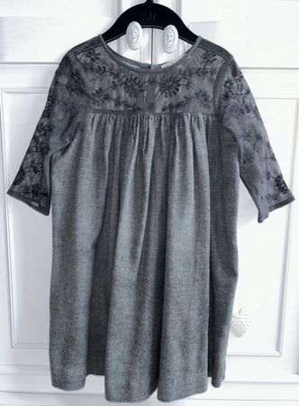 Bonpoint girls flannel & lace dress Mädchen Kleid 8 Y