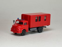 Wiking Mercedes 1413  Absetzcontainer Feuerwehr