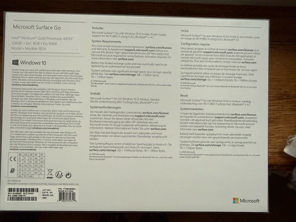 Microsoft Tablettes PC: Microsoft Surface Go inkl. Maus und Cover – D'occasion à Bern par Franz8044 9
