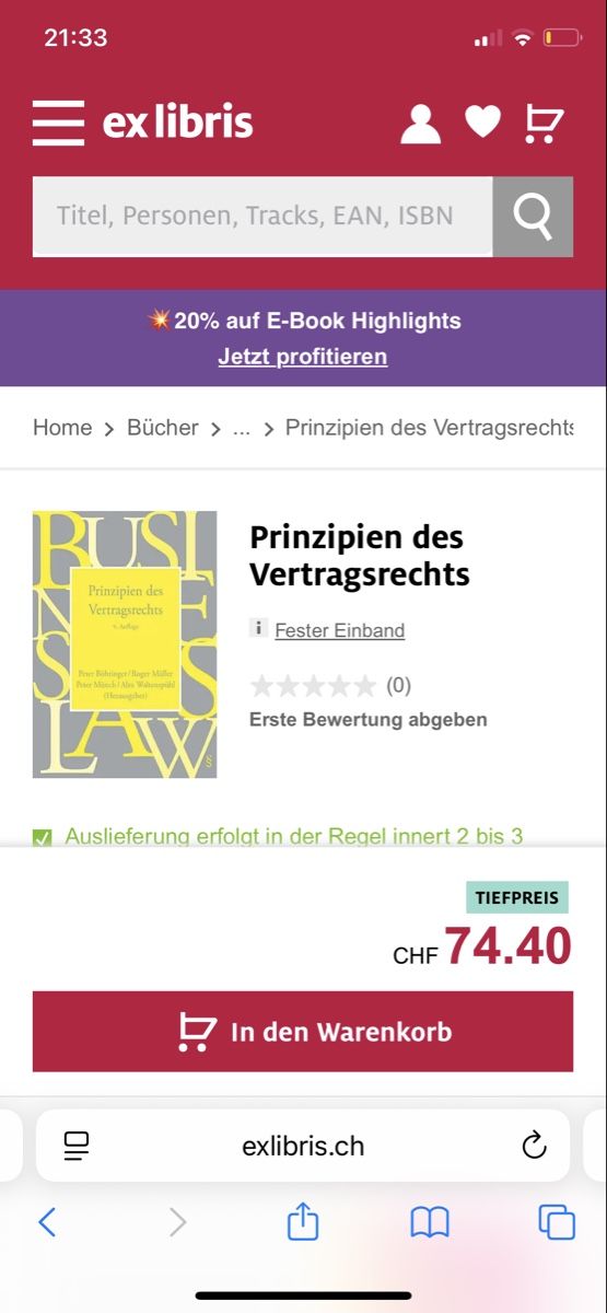 Libri: Prinzipien des Vertragsrechts, 4. Auflage – Usato da Stans venduto da carina_123 3
