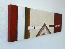 Acrylbild auf Leinwand 30 x100 cm