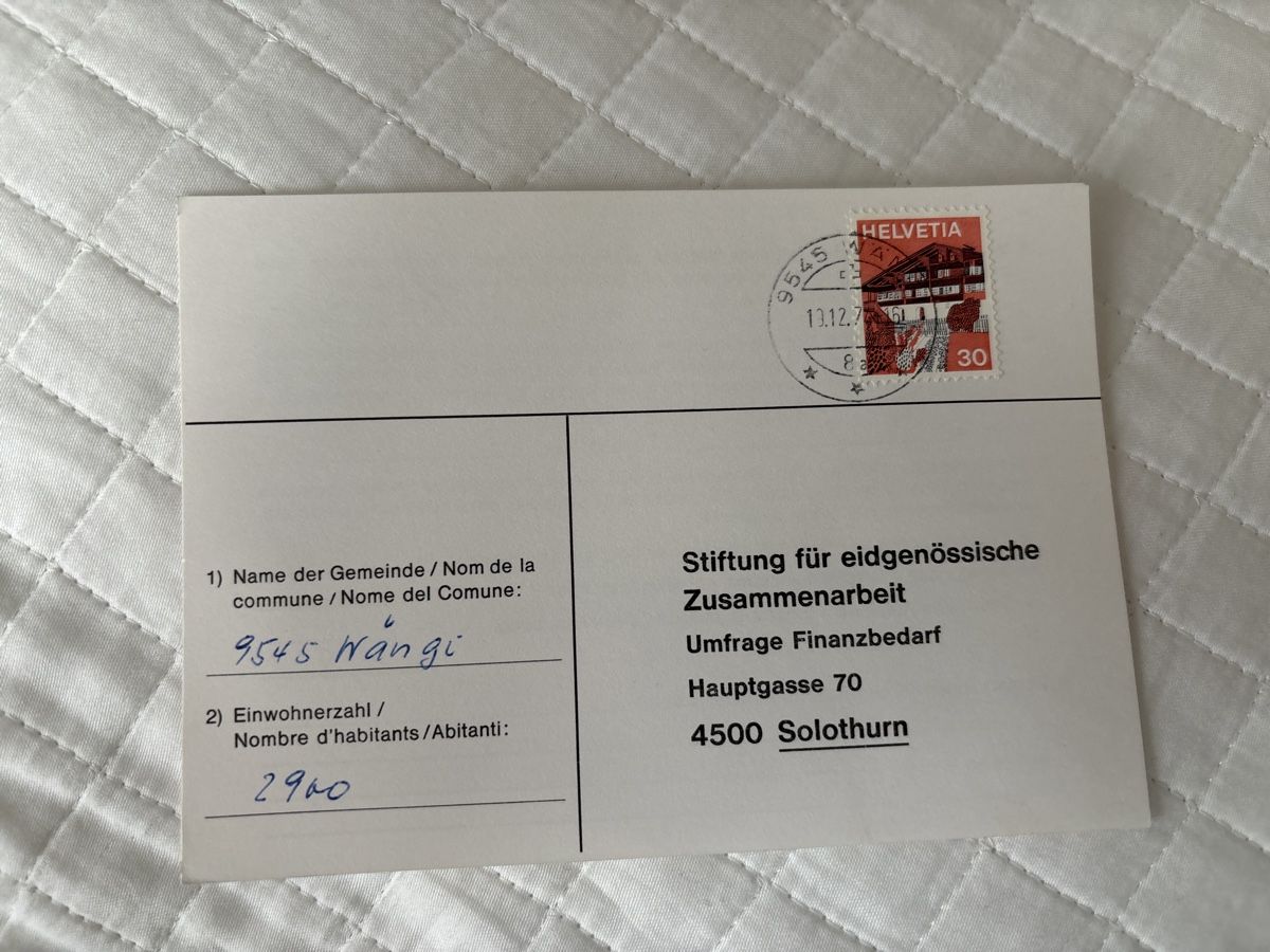 Dokumente: Historische Postkarte Wängi – Gebraucht aus Zürich von engebrunau