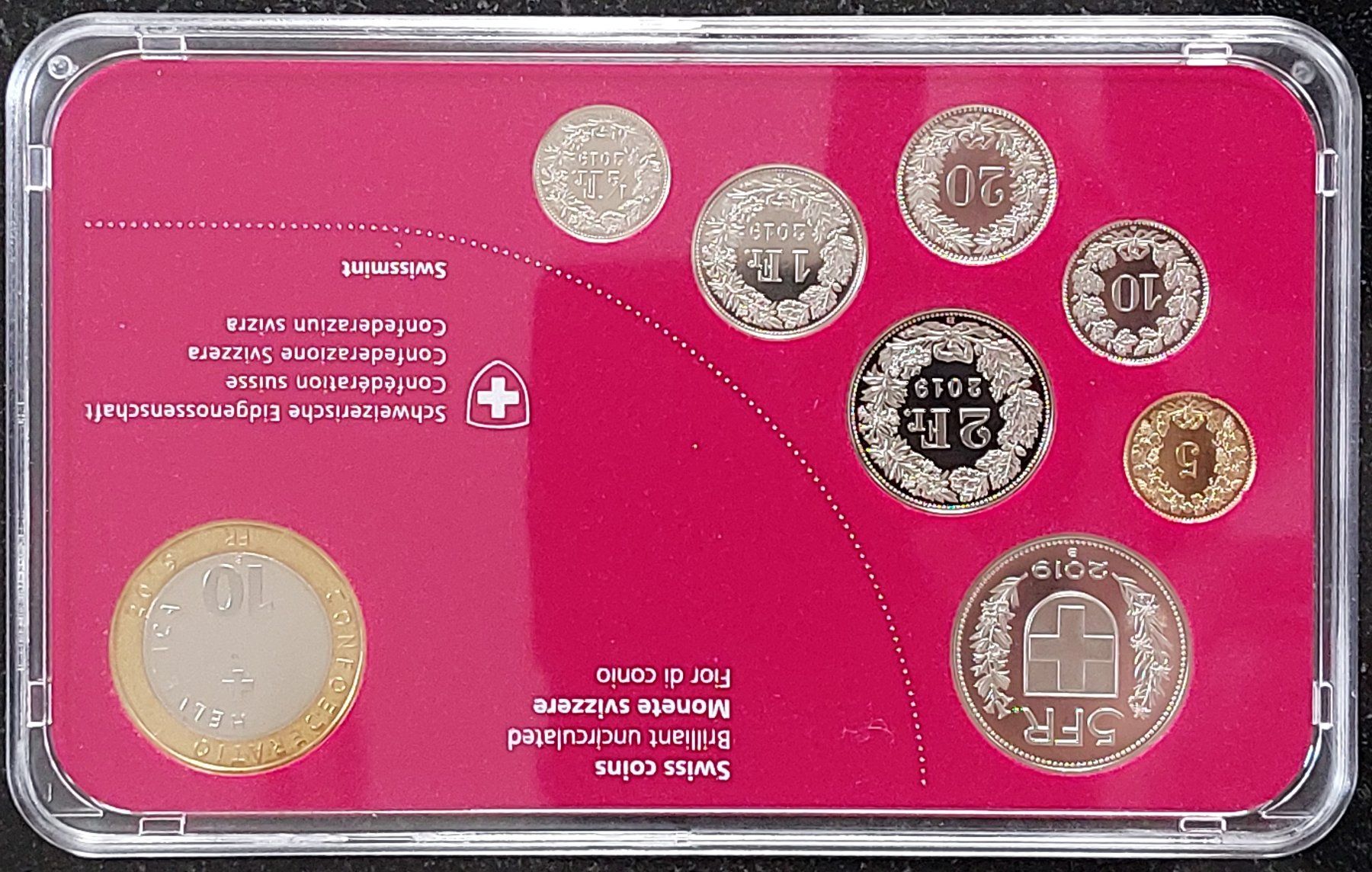 Tutti le monete: Münzsatz Schweiz 2019 stgl. – Nuovo (secondo la descrizione) da Arch venduto da coinsandmore 2