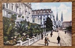 Luzern vor Schweizerhof 1908, n. Beckenried z. Willi Amstein