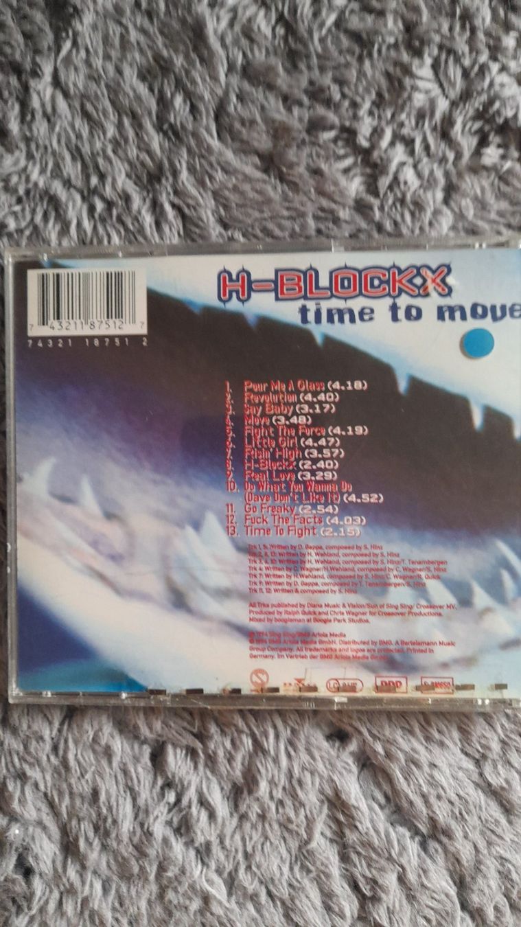 CD: H-BLOCKX   TIME TO MOVE  CD – Usato da Wetzikon ZH venduto da Ramones01 1