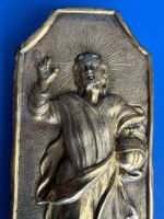 Tabernackel Verschluss Salvator Mundi Holz/Kupfer vergoldet