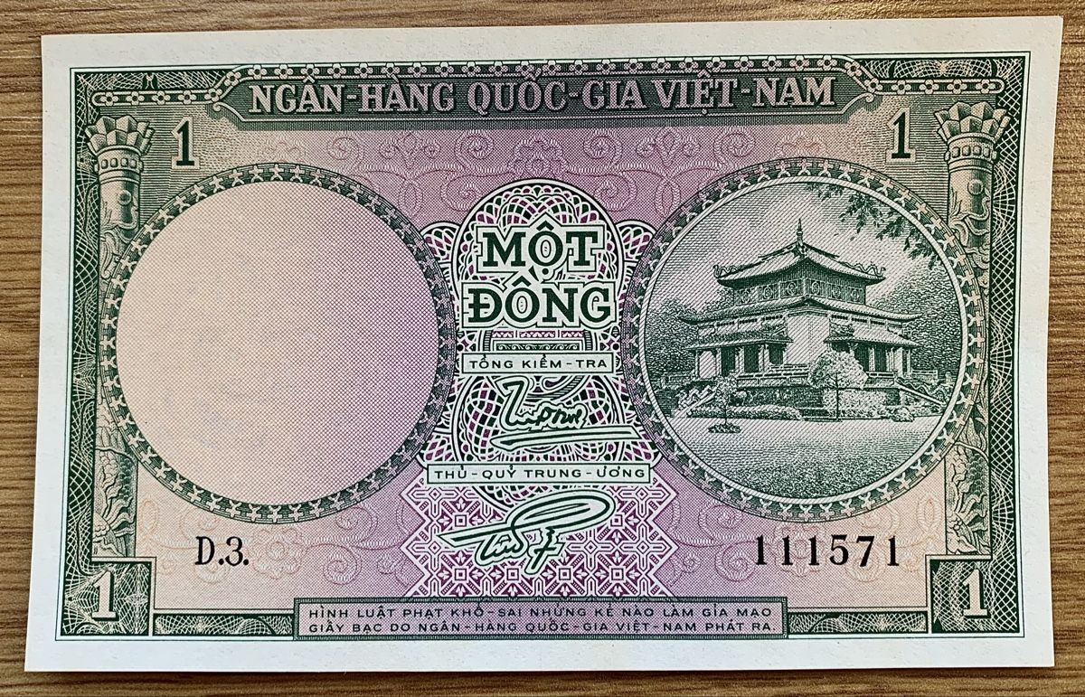 Banknoten: 1 Dong Vietnam 1956!!! UNC!!! – Neu (gemäss Beschreibung) aus Oberentfelden von NunoLouro