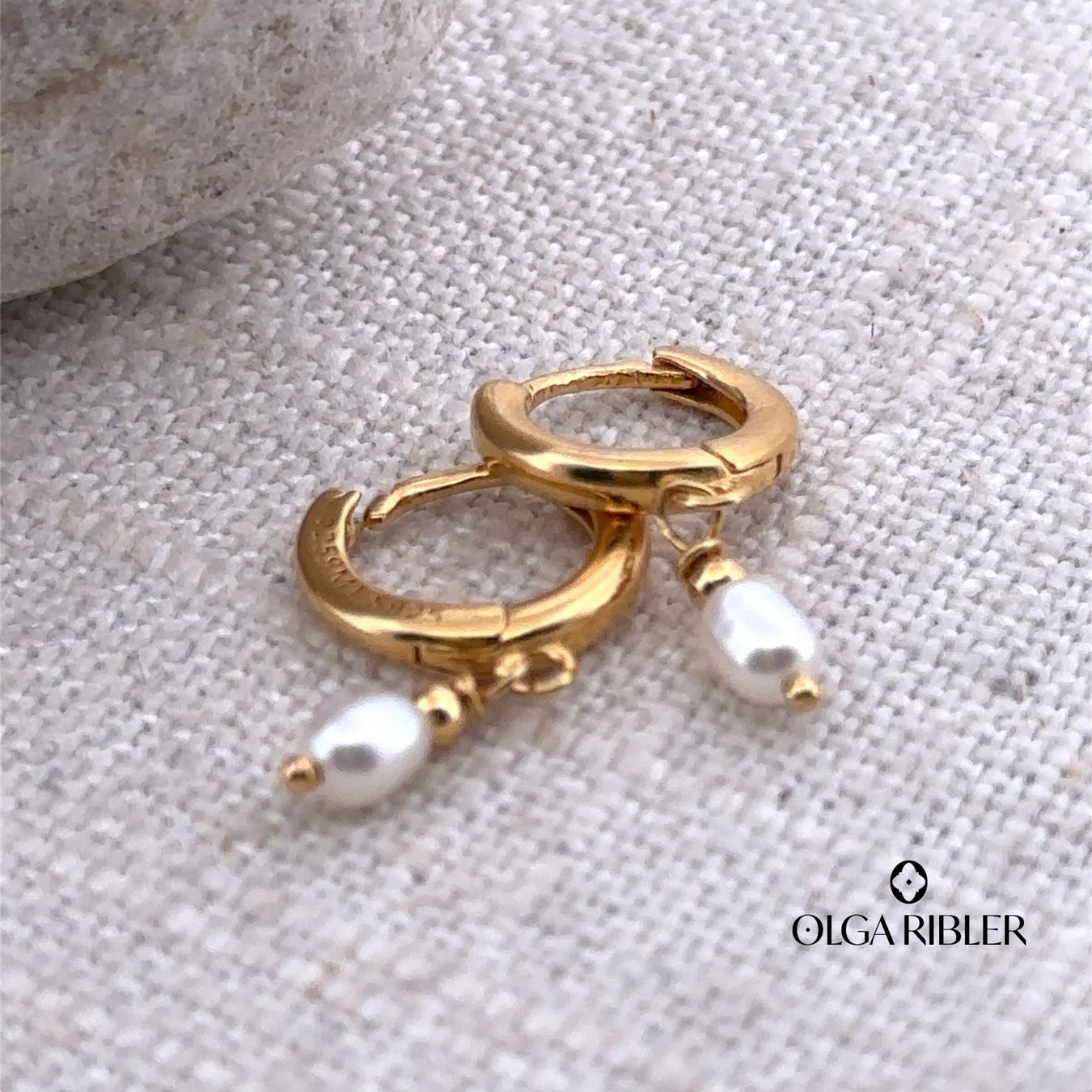 Olga Ribler Orecchini pendenti & Orecchini a lobo: Creolen mit Perlen Sterling Silber 925 – Nuovo (secondo la descrizione) da Luzern venduto da Schmuckoutlet