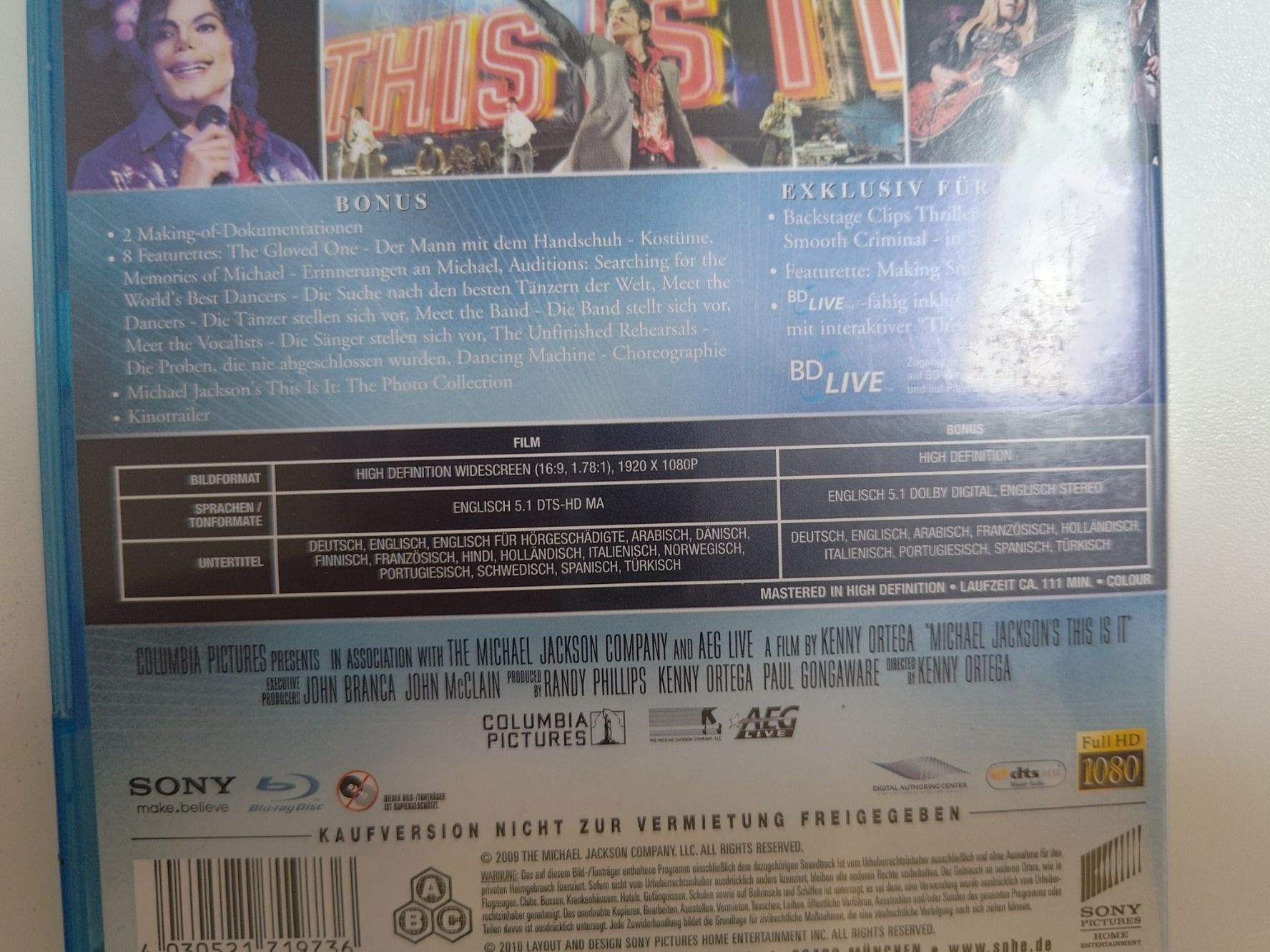 Tutti i DVDs: Michael Jackson's This is it – Usato da Liestal venduto da Kratzilla 3