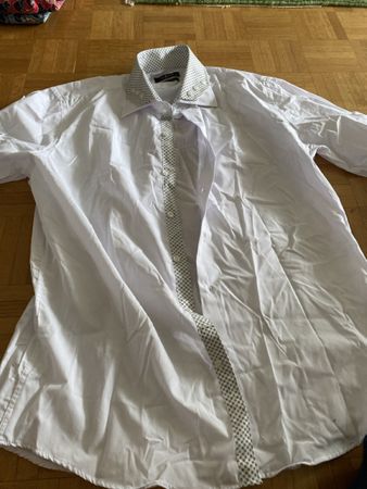 Herren Hemd Kenpool London weiss Slim Fit Grösse L
