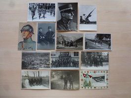 13 Ansichtskarten diverse Militärsachen