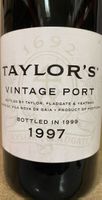 Taylor’s  Vintage Port 1997